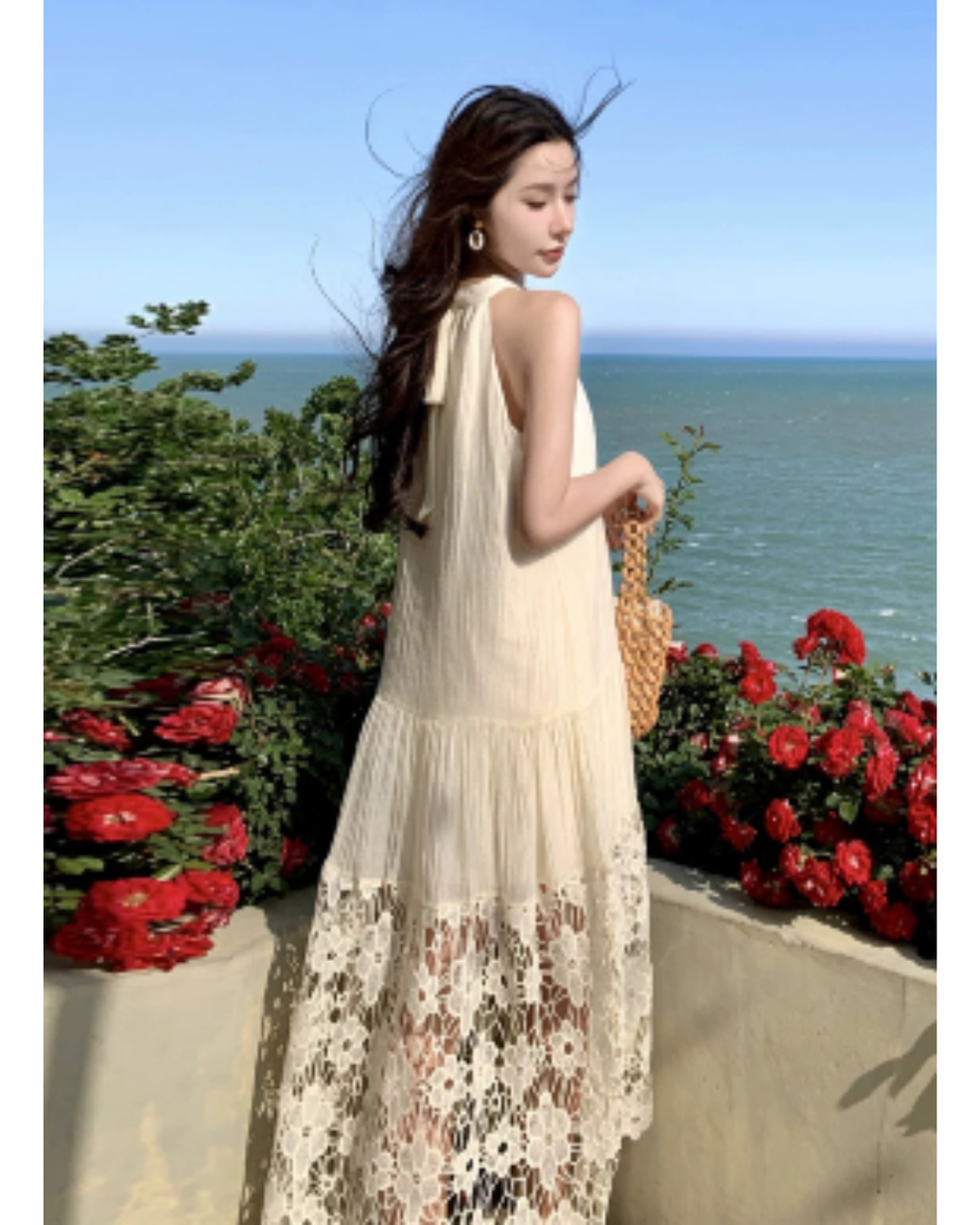 Moonlace Resort Halter Dress