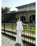 Romantique Pleated Lace Top